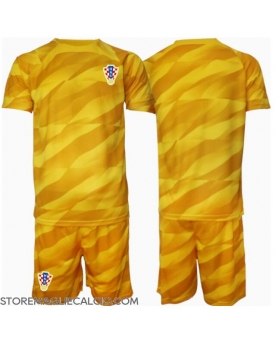 Croazia Portiere Maglia Gara Casa Repliche Europei 2024 Bambino